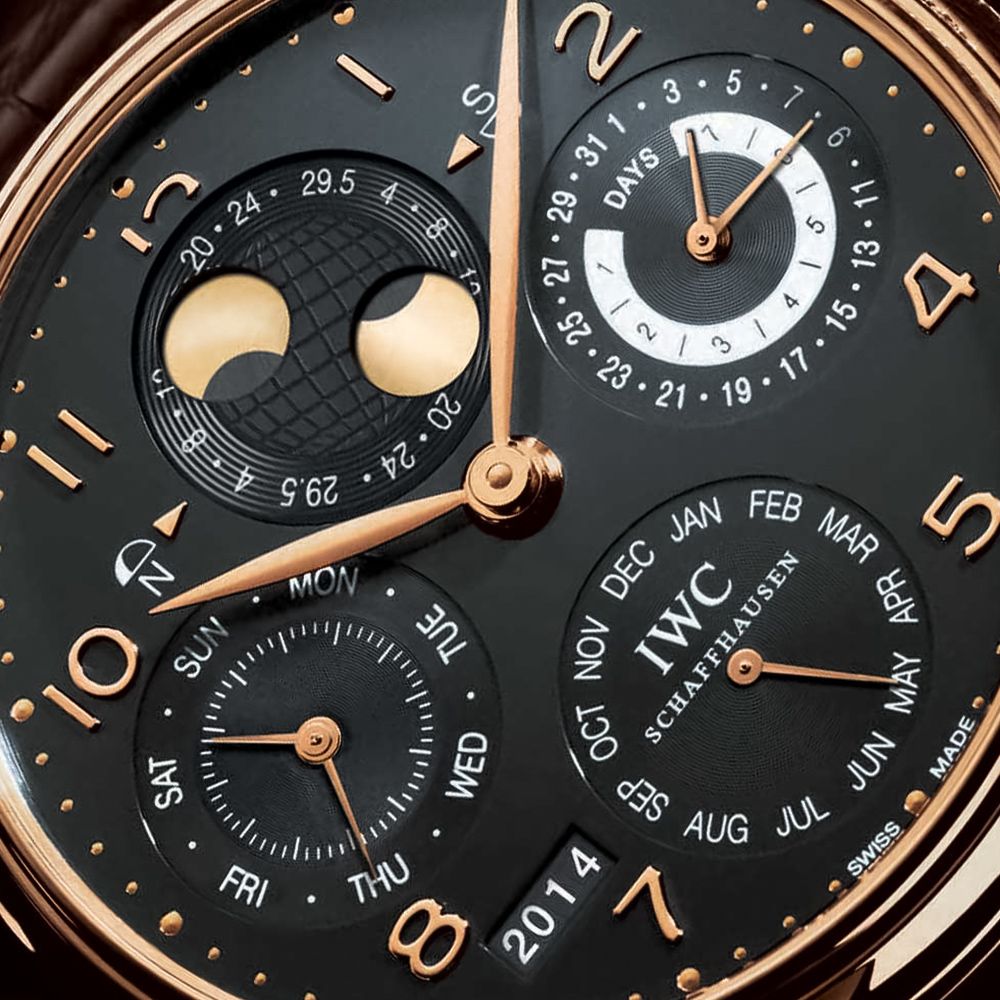 IWC Portugieser Portuguese history big dress watches classic Schaffhausen Swiss perpetual calendar watches