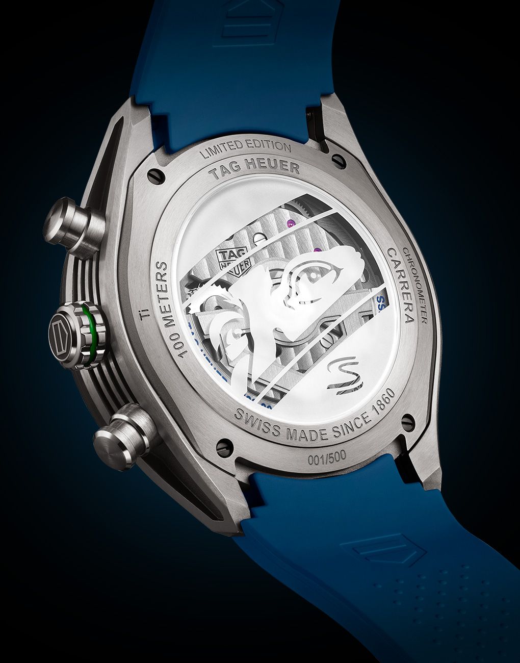 TAG Heuer Carrera Chronograph Tourbillon X Senna Caseback tourbillon watches titanium watches racing watches