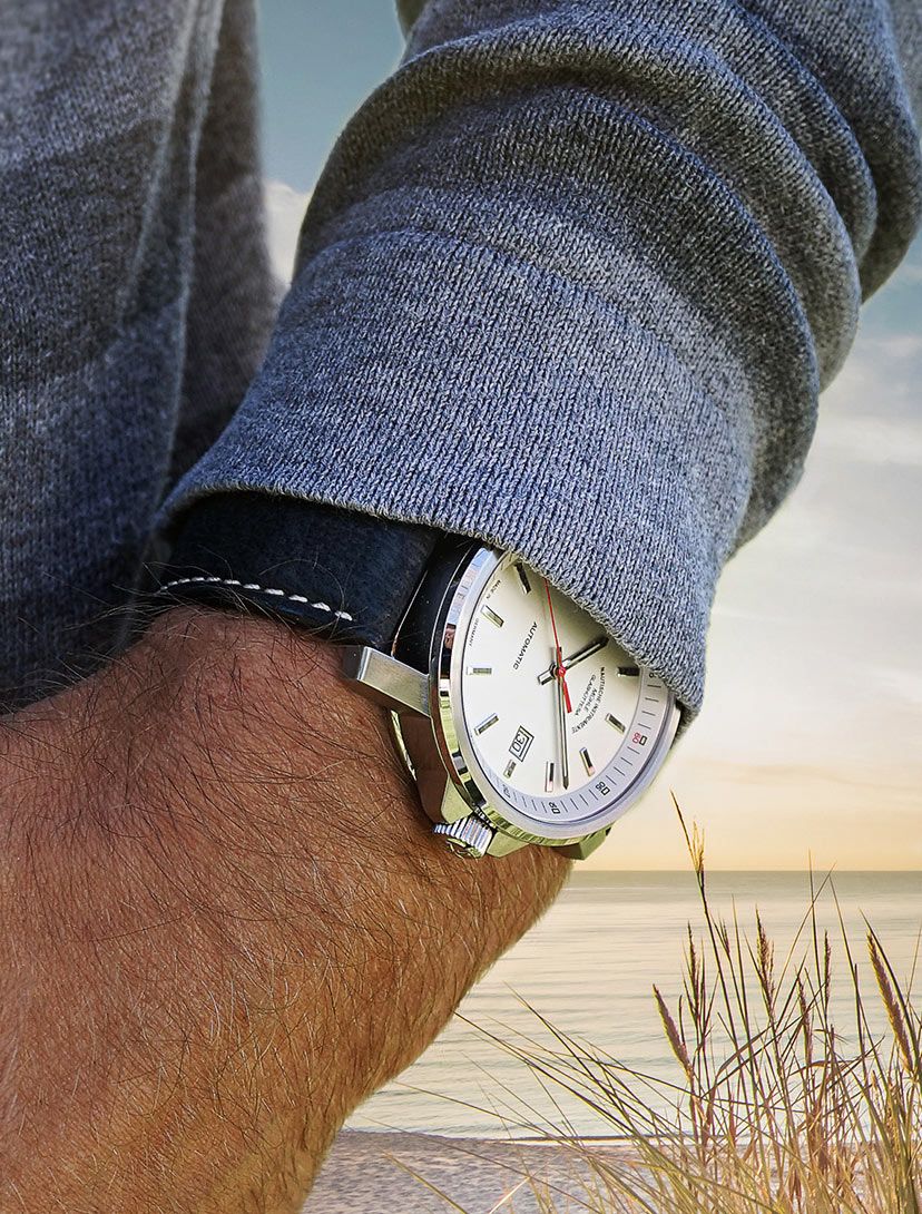Muhle Glashutte 29er Big metal strap watch