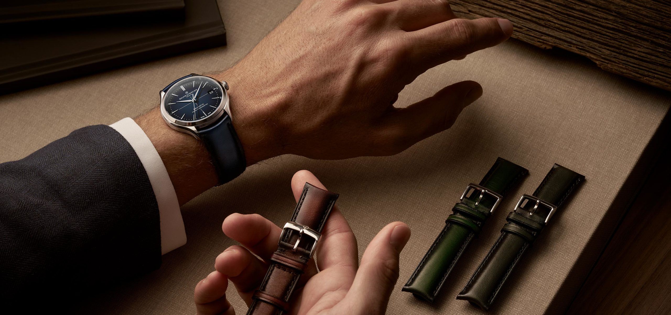 Keeping It Classy With Baume & Mercier’s Clifton Patina Line Of Leather Straps
