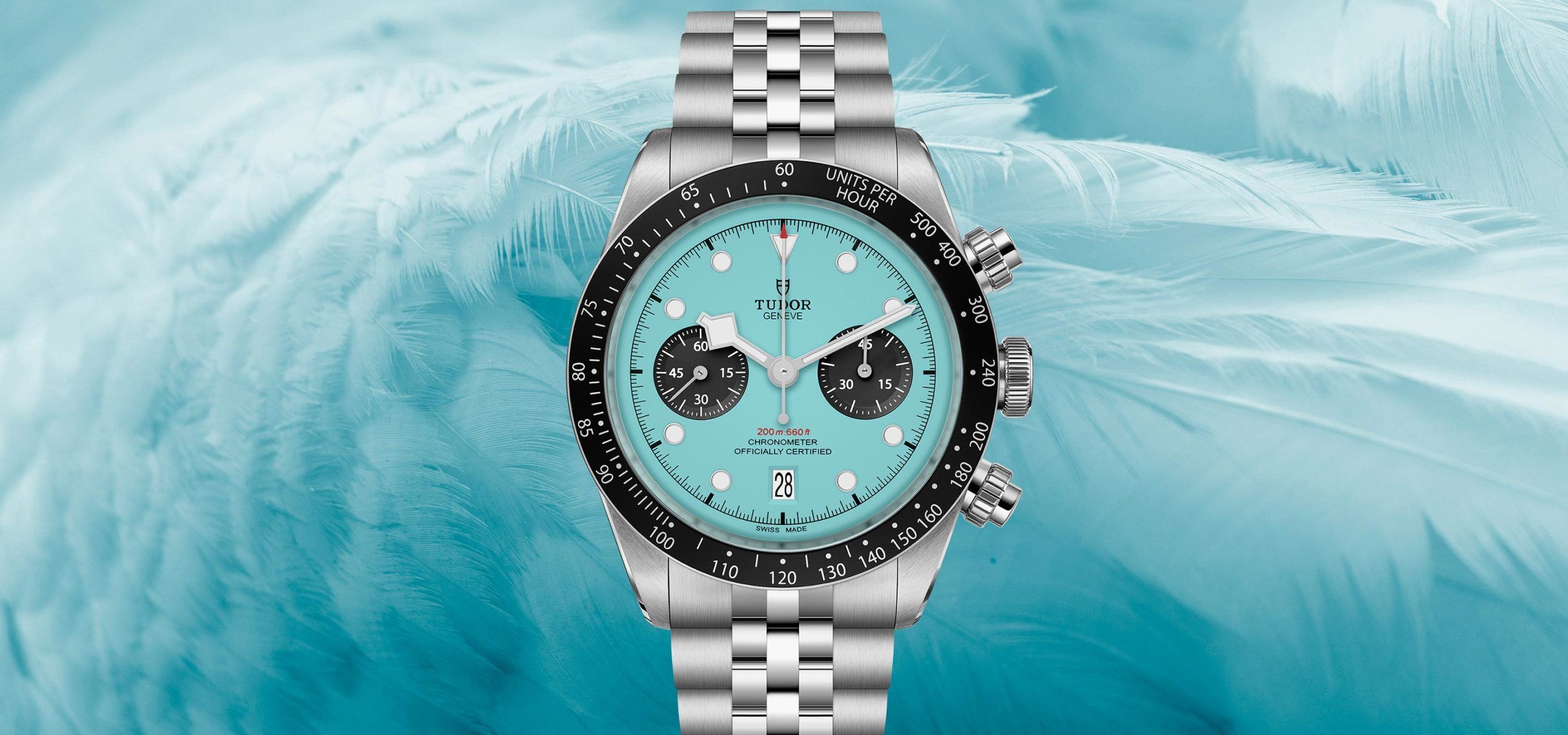 The Tudor Black Bay Chronograph Flamingo Blue Colours Outside The Lines