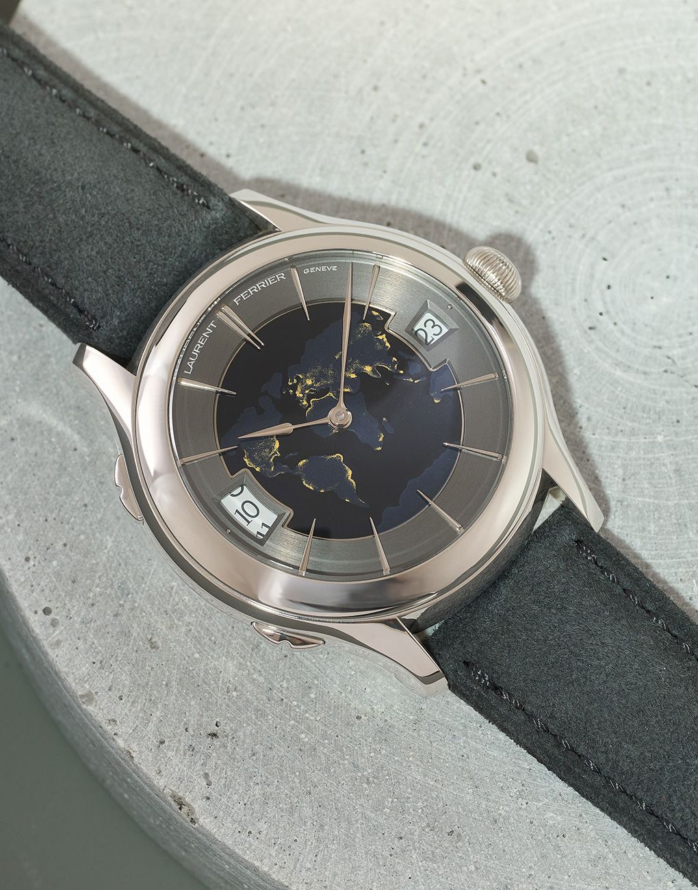 Luarent Ferrier Classic Traveller Globe Night Blue