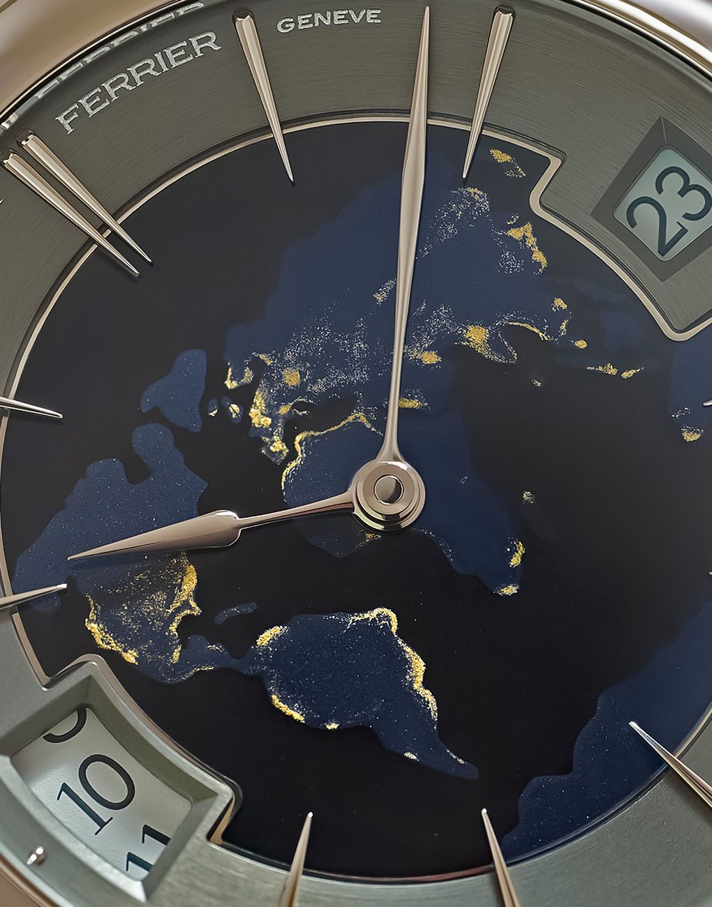 Luarent Ferrier Classic Traveller Globe Night Blue