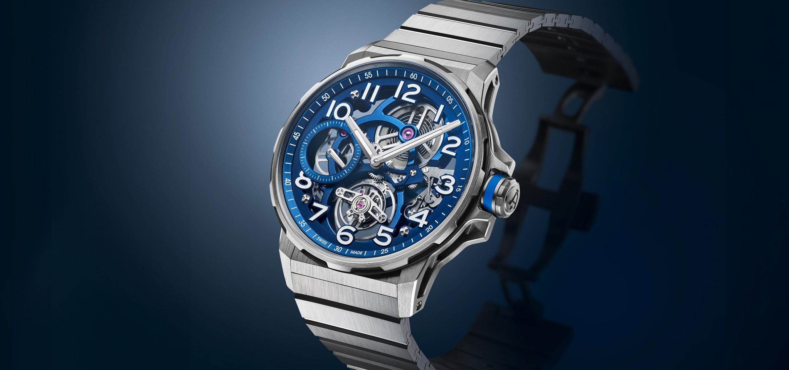 A Symphony In Blue And Grey: The Angelus Flying Tourbillon Titanium Blue Edition