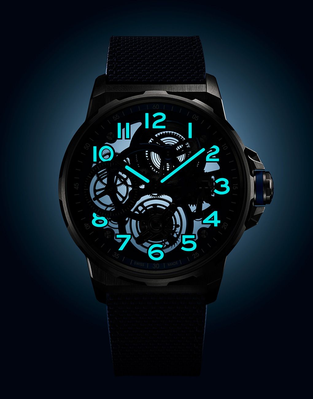 Angelus Flying Tourbillon Titanium Blue Edition