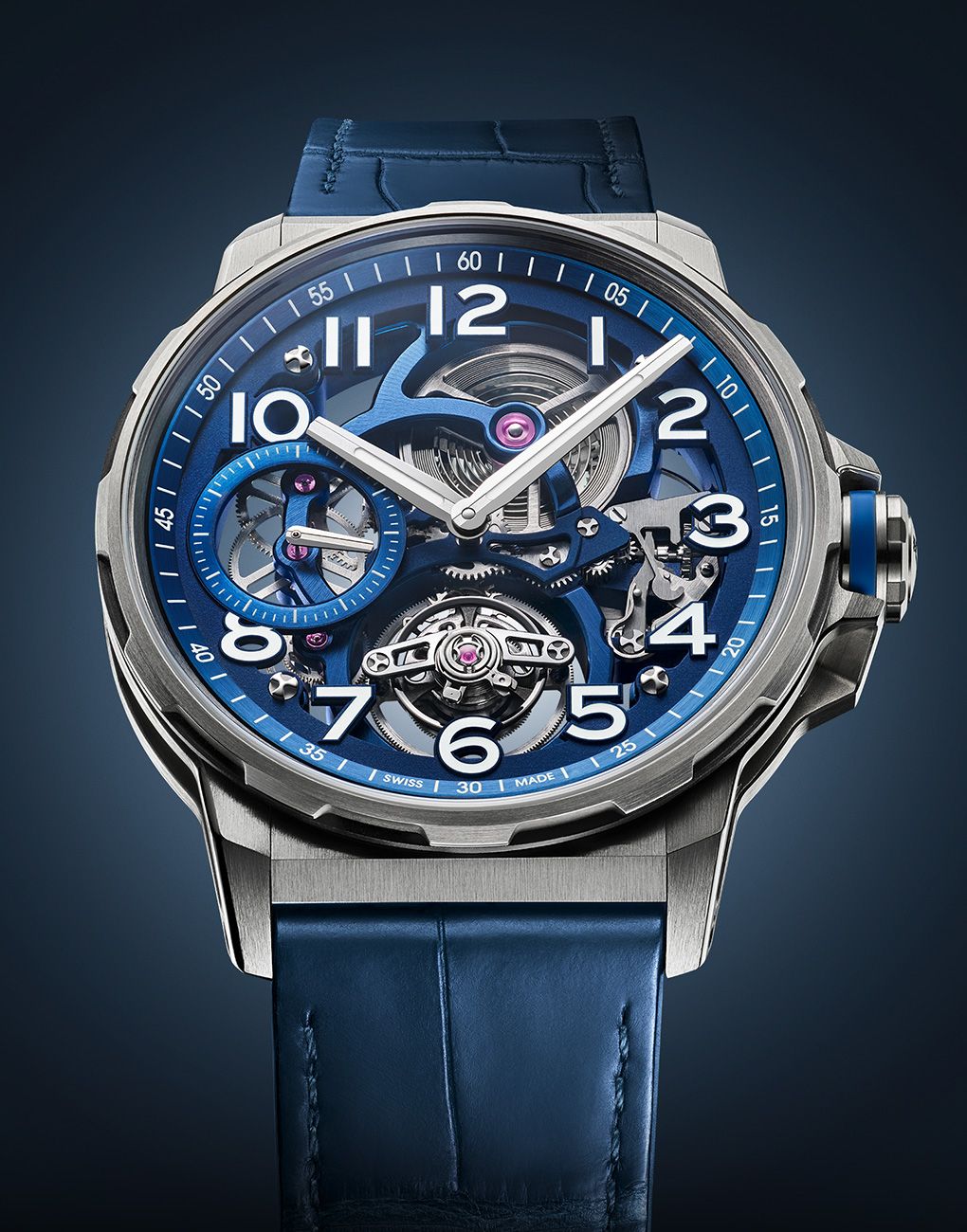 Angelus Flying Tourbillon Titanium Blue Edition