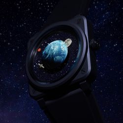 Time, Docked In Space: The Bell & Ross BR-03 Astro Watch Tells Time Differently