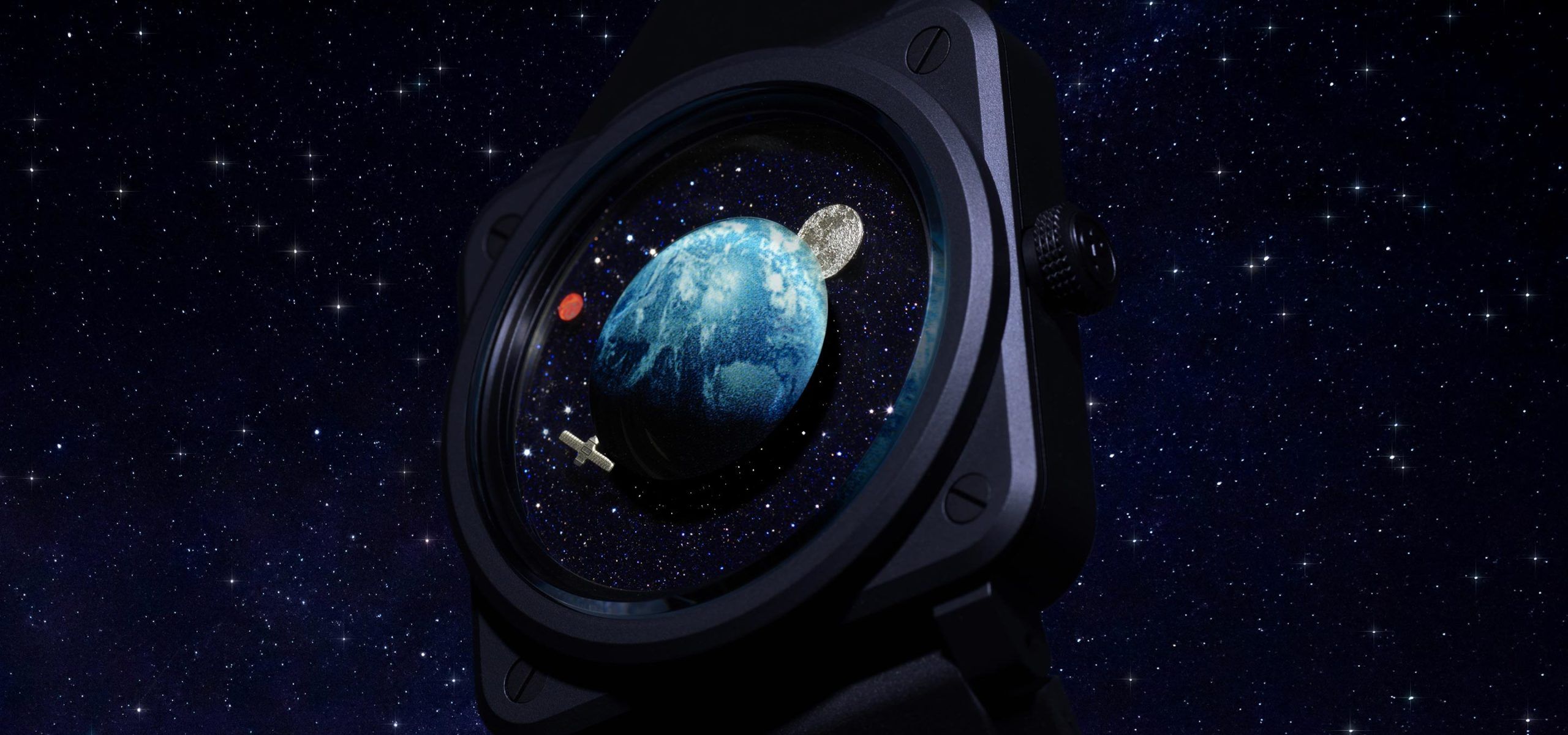 Time, Docked In Space: The Bell & Ross BR-03 Astro Watch Tells Time Differently