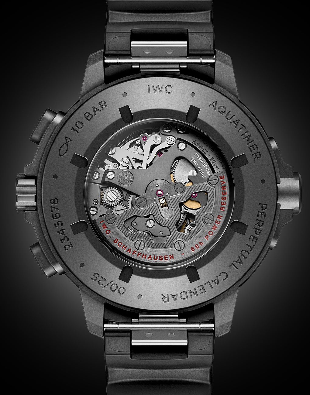 IWC Aquatimer Perpetual Calendar Digital Date-Month titanium ceramic watches dive watches Super-LumiNova watches
