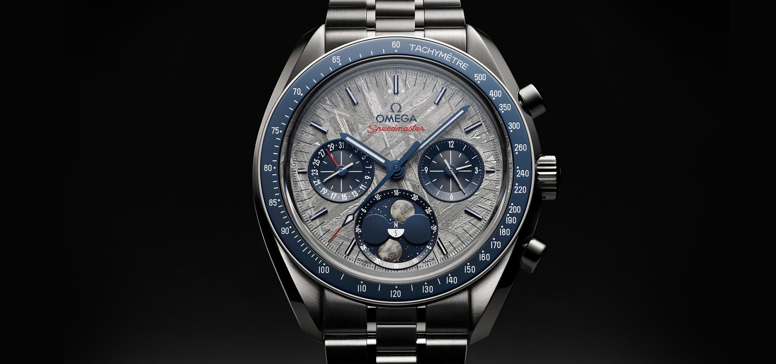 Not A Moonwatch, But Close Enough: The Omega Speedmaster Moonphase Meteorite