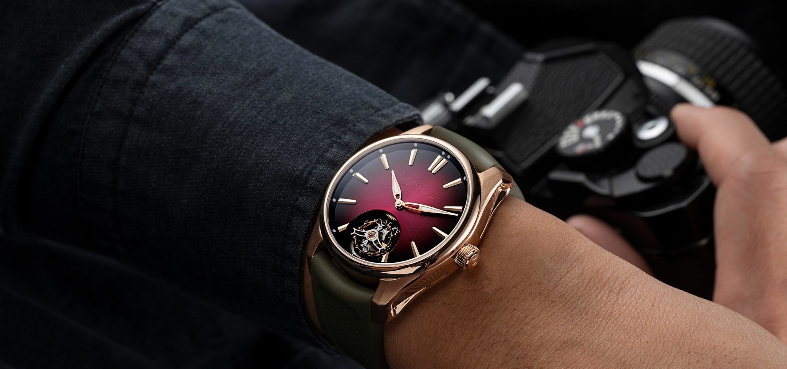 H. Moser & Cie.'s Fumé Dials Are Aging Like Fine 'Burgundy' Wine: As Seen In The Pioneer Tourbillon Burgundy