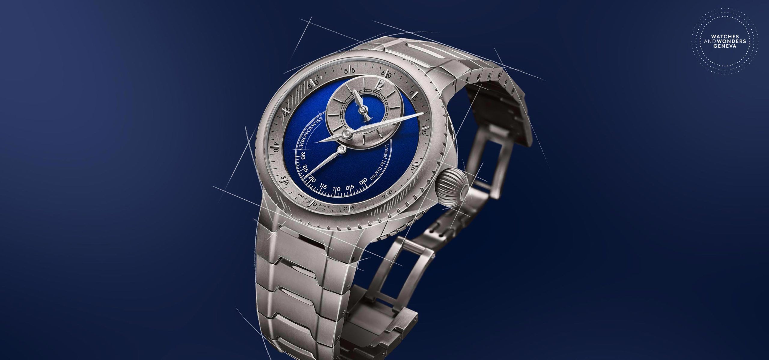 Shimmery Sand & Deep Sky: Chronoswiss Pulse One Sand And Blue