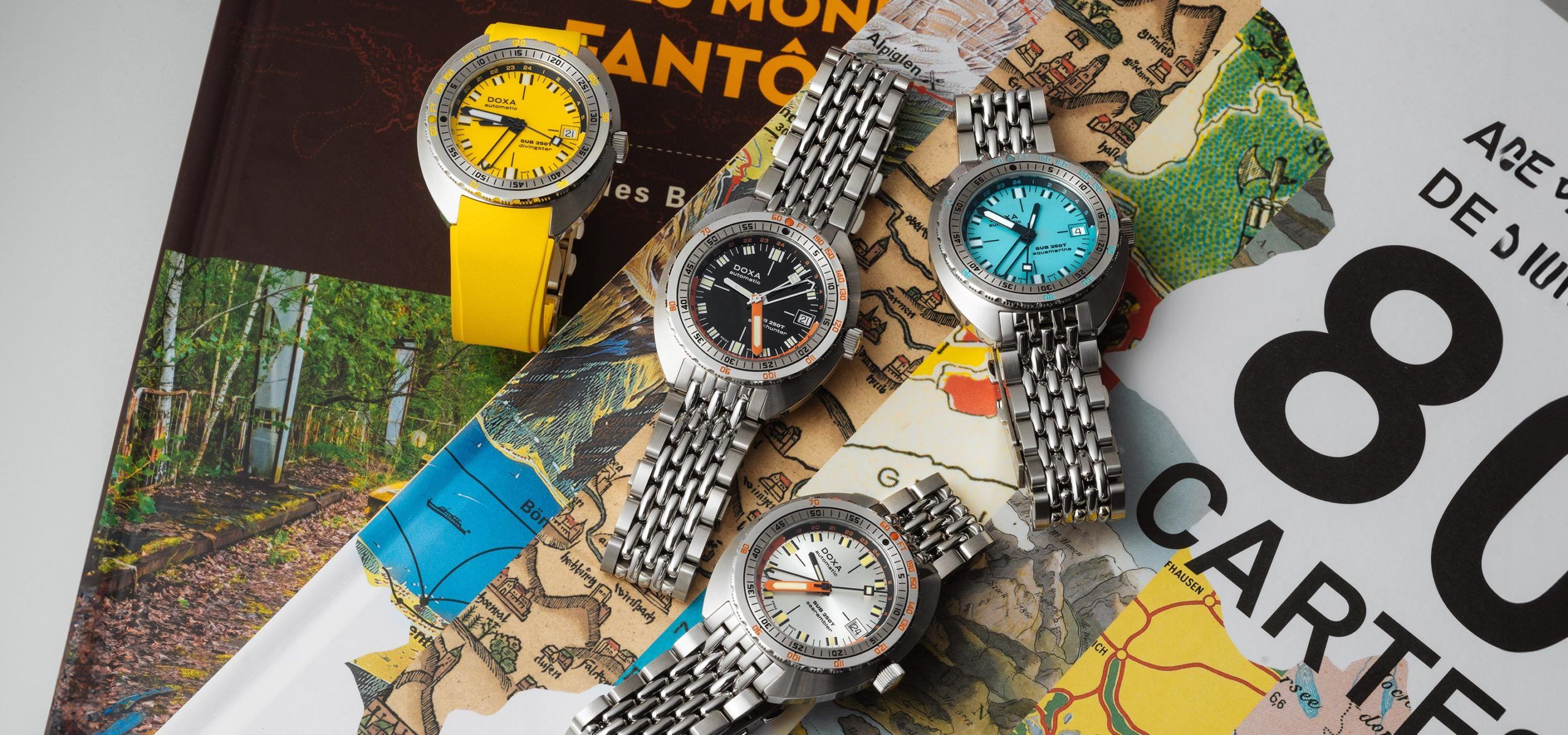 Geneva Watch Week 2025: Introducing The New Doxa SUB 250T GMT In Nine Colourways