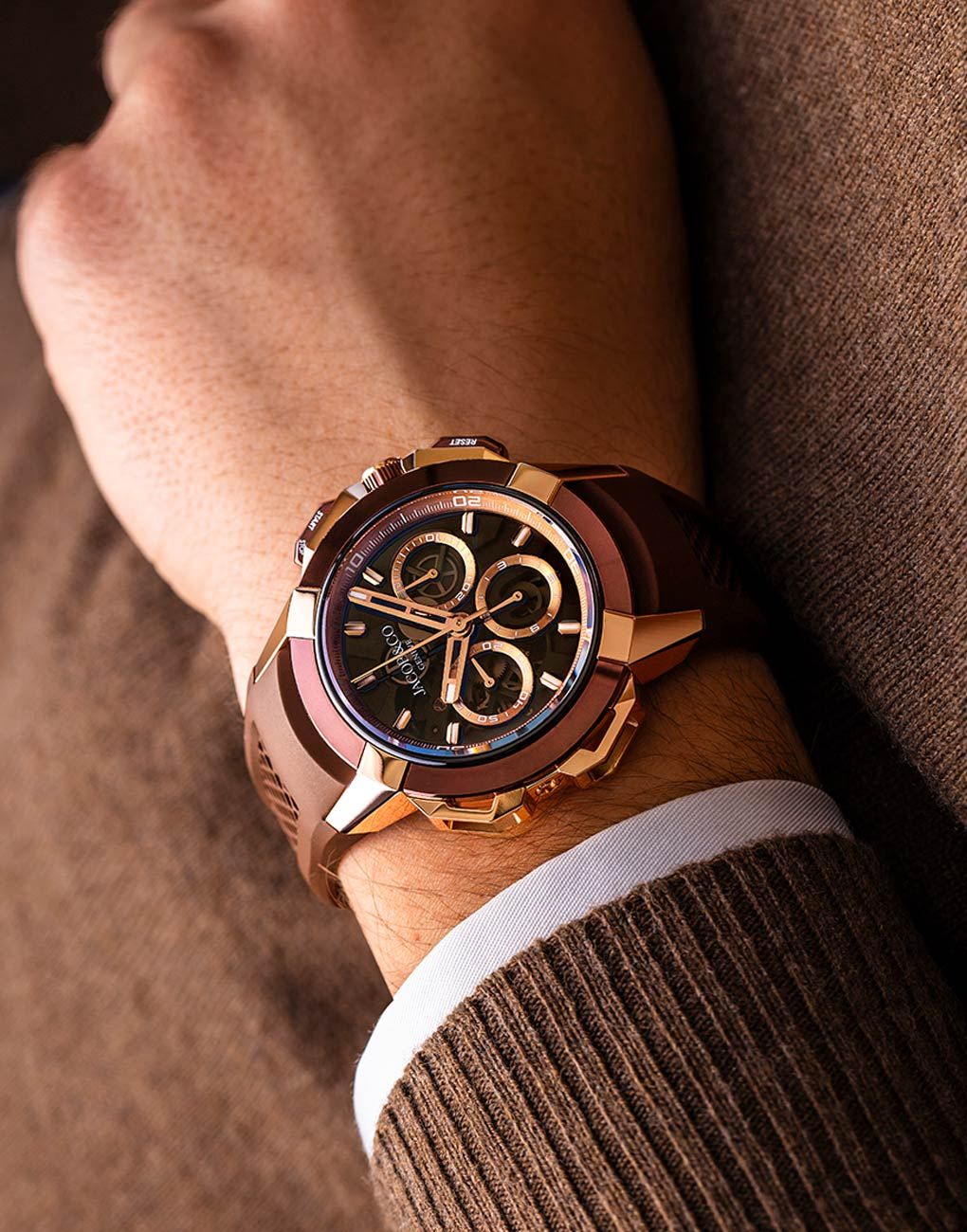 Jacob & Co Epic X Chrono 44MM Tri-Compax