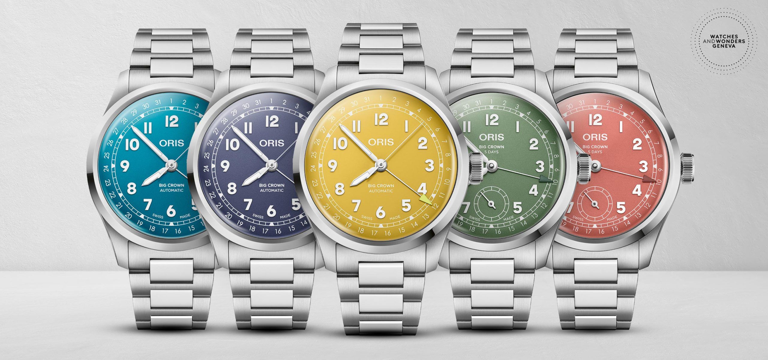 A Riot Of Colour: The Oris Big Crown Pointer Date Collection Gets An Upgrade In Colour