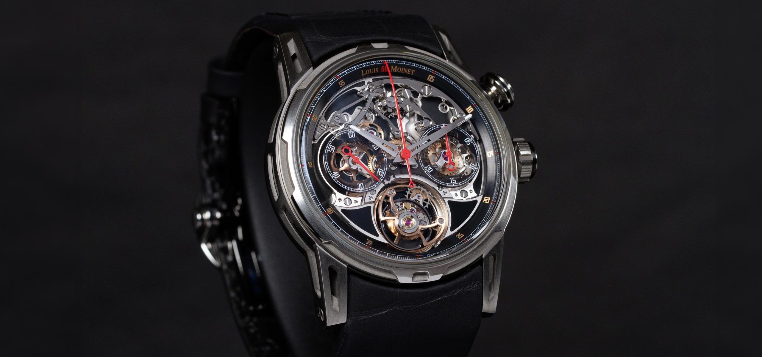 Chronograph Meets Tourbillon: The Louis Moinet Impulsion Titanium Onyx