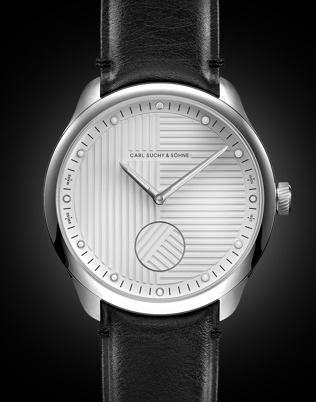 Carl Suchy & Söhne X Eric Giroud Vienna minimal watches monochromatic design elegant watches