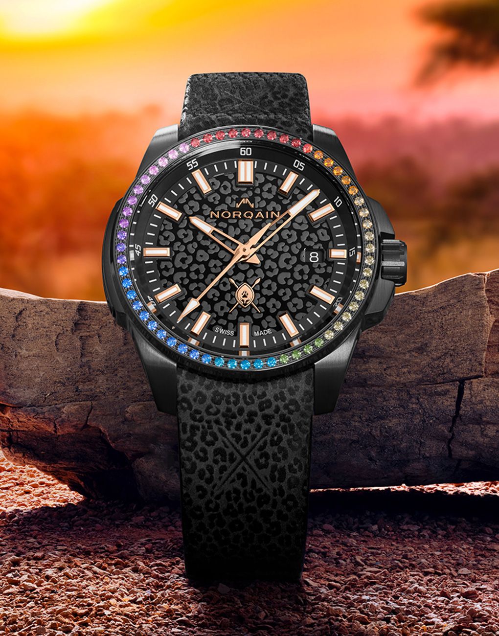 Norqain Independence 40mm Hakuna Mipaka Rainbow Bezel