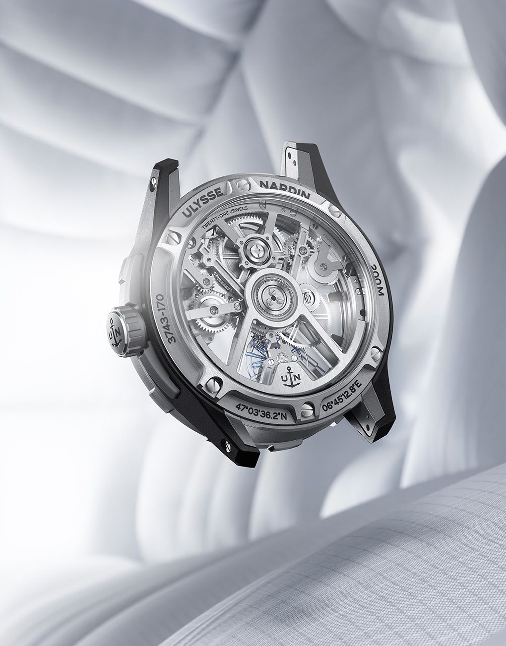Ulysse Nardin Diver Air Lightweight Watches Carbon fiber titanium recycled materials skeleton watches dive watches