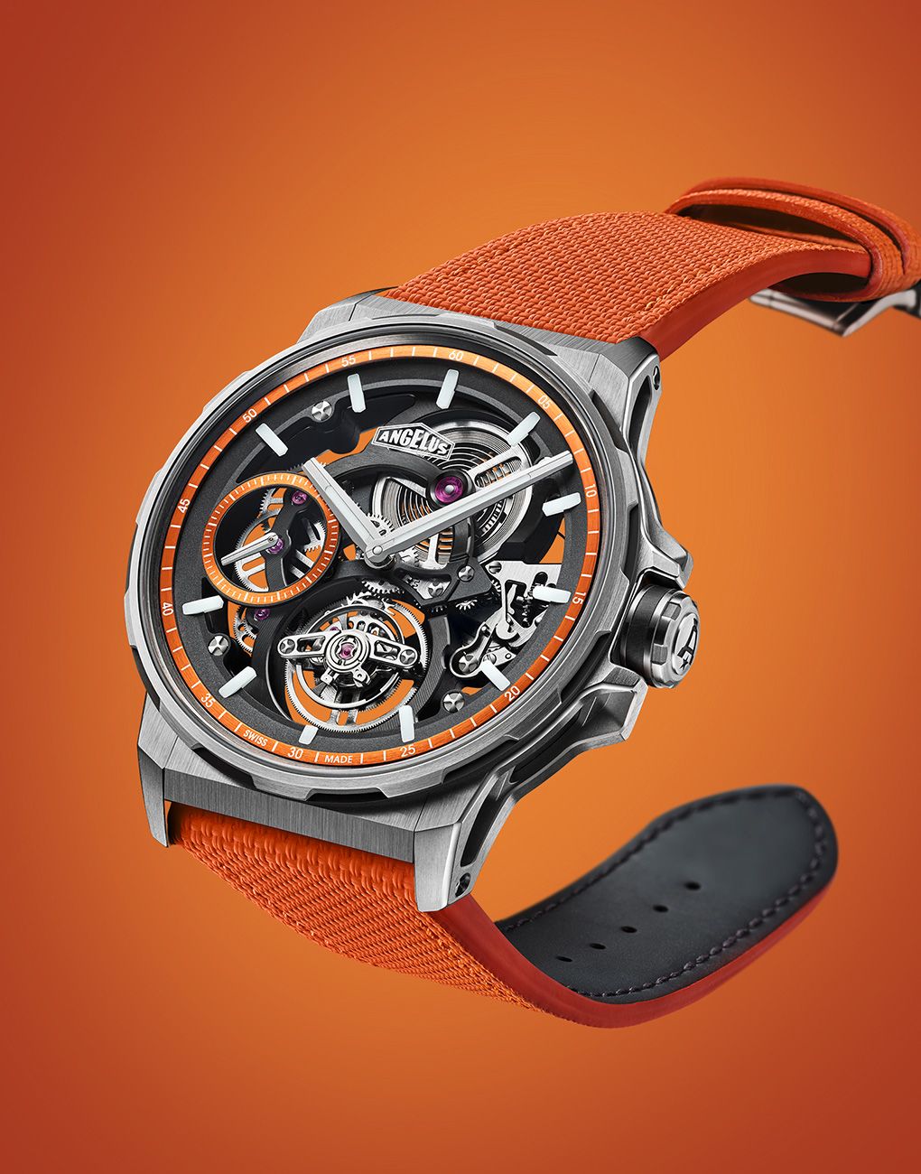 Introducing The Flying Tourbillon Skeleton Titanium Orange Edition