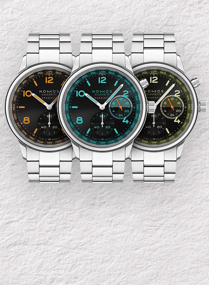 New Nomos Club Sport Neomatik Worldtimer Series Celebrates Global Cities After Dark